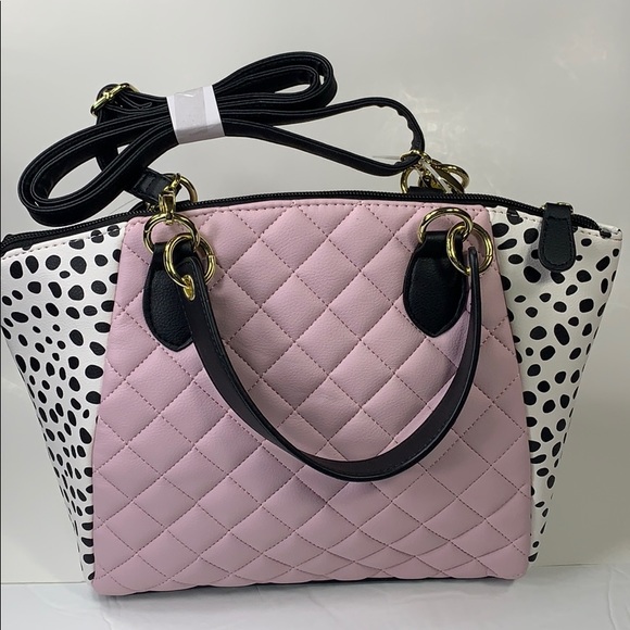 NWT. Betsey Johnson satchel quilted w/animal print - Picture 4 of 8